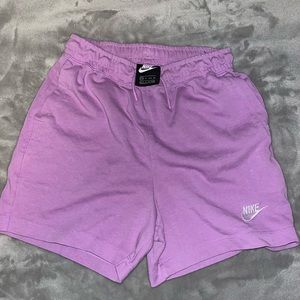 Purple Nike sweatshorts size xs
